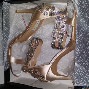 International Concepts Beige/Nude Rhinestone Heels